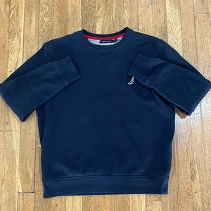 Mens Blue Nautica Crewneck (Size Small) 55% Cotton 45% Polyester